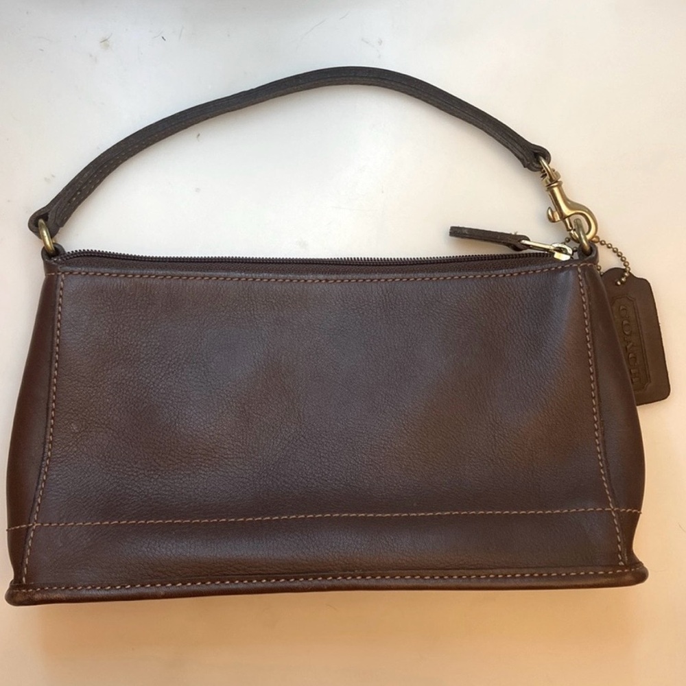 Vintage Coach Dark Brown Leather Bag